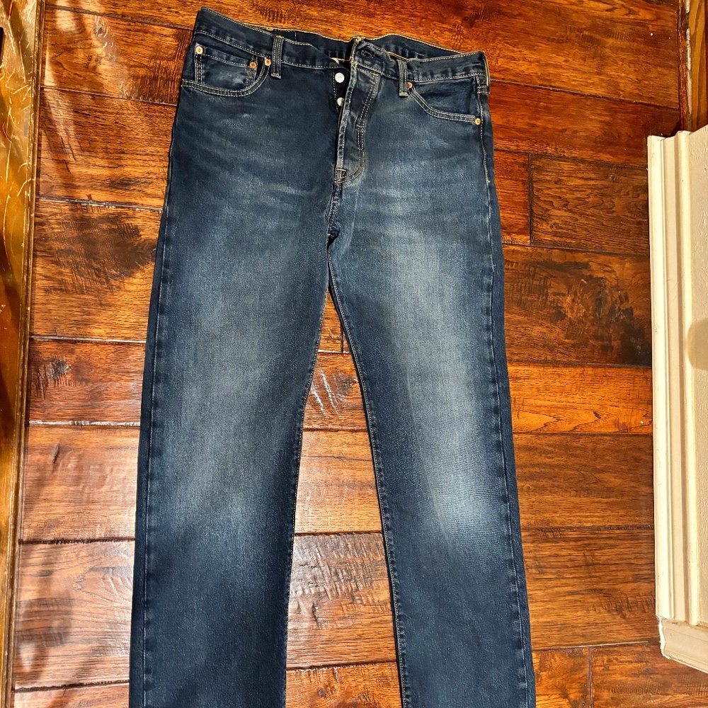 Levi's 501 Men's Jeans 34X36 in Faded Dark blue